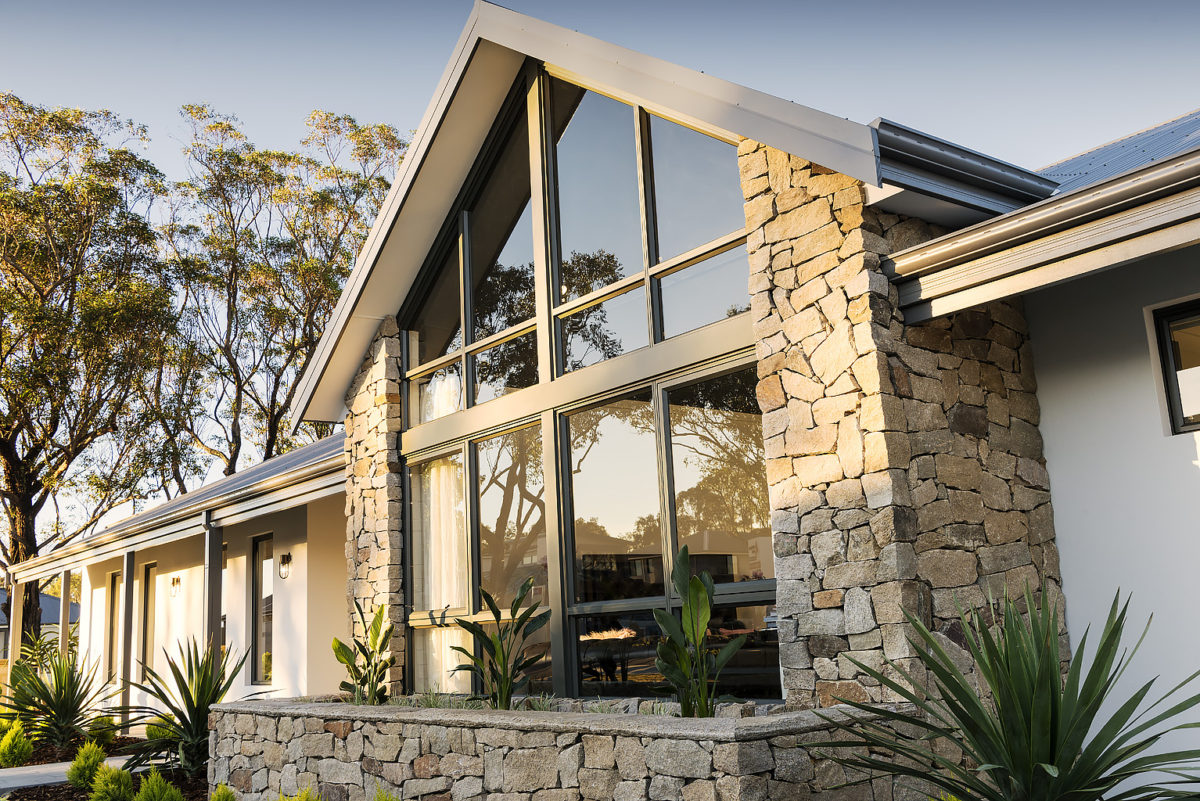 Exterior of The Colorado, a modern farmhouse design by Plunkett Homes.