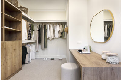 The kingstown display home, walk in wardrobe