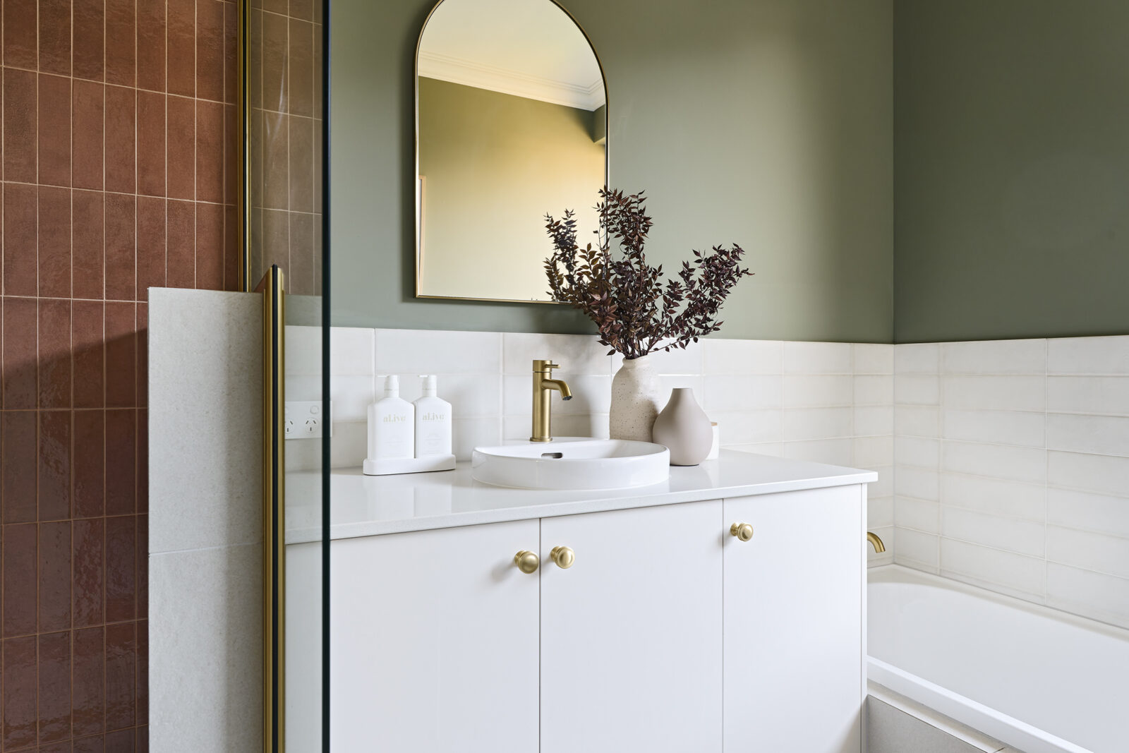 bathroom at the kingstown display home