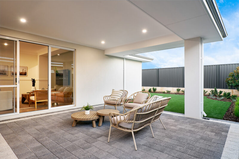 Alfresco area of the kingstown display home